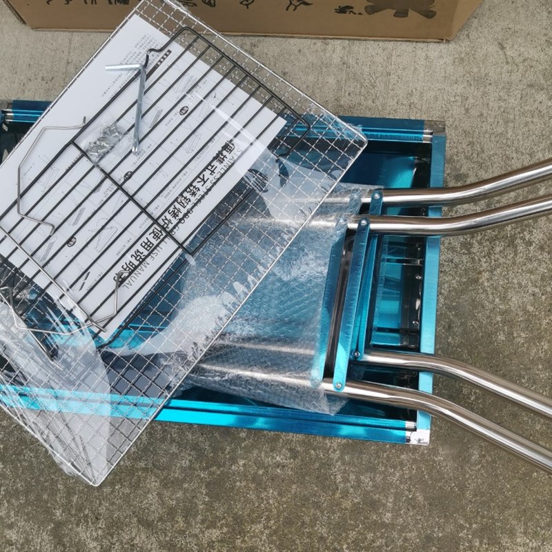 加厚不锈钢烧烤炉家用木炭烧烤架野外木碳烤肉炉 烧烤架套装