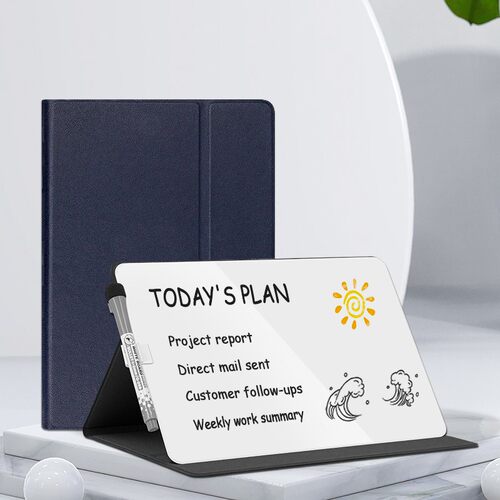 便携商务办公桌面钢化玻璃小白板磁性备忘记事板迷你玻璃写字板可