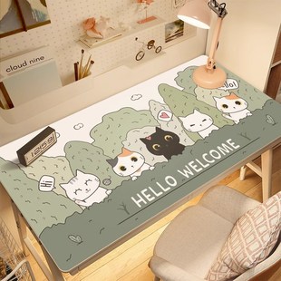 环保护眼皮革儿童书桌垫卡通桌布学生学习课桌桌面防水耐脏保护垫