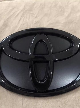 适用于24款普拉多黑色尾门车标改装黑化后标新霸道 LC250后尾箱标