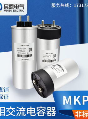 单相交流滤波电容器750V900V自愈式低压安全防爆固定低损耗