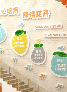 幼儿园环创主题墙成品教室楼梯走廊大厅文化墙面装饰环境布置墙贴