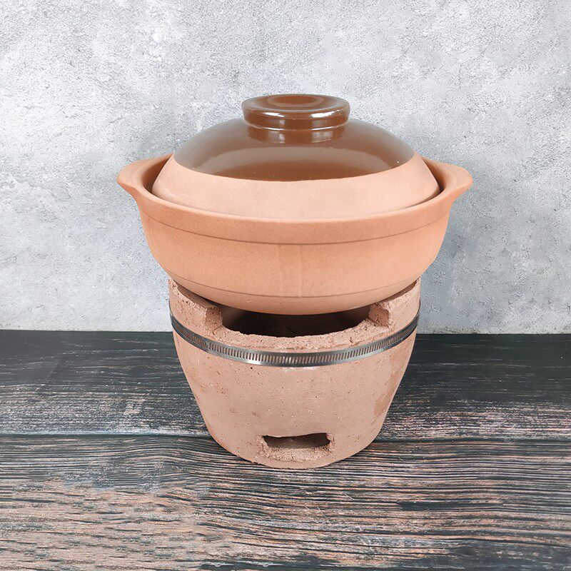 小炭炉家用老式炭火炉木炭火锅碳炉陶炉泥炉瓦片烧烤炉打边炉商用