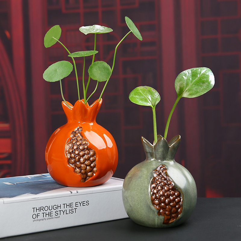水培器皿绿箩水养瓶创意花瓶2021新款铜钱草陶瓷花盆插花客厅摆件