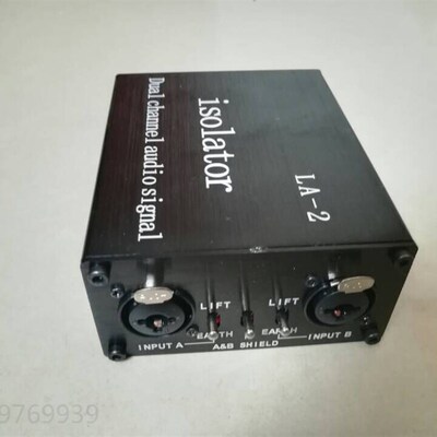 杂音过滤器响电流声噪声消除滤波器6.35卡侬音频隔离器调音台降噪