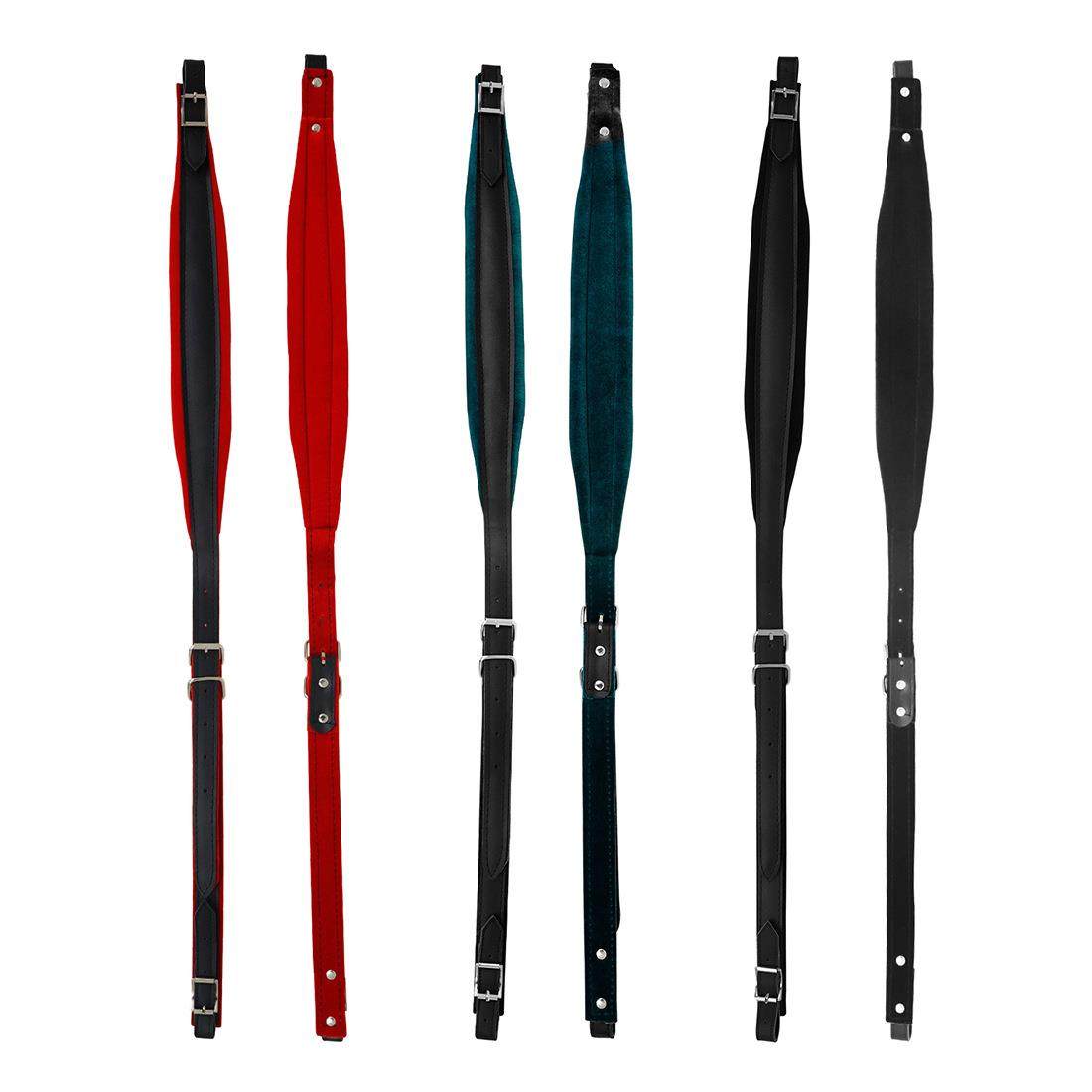 专业手风琴背带皮革绒布可调节手风琴通用肩带儿童成人16-120贝斯