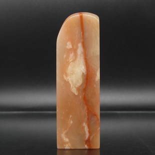 巴林石一线天粉冻印章篆刻石料28*28*94mm