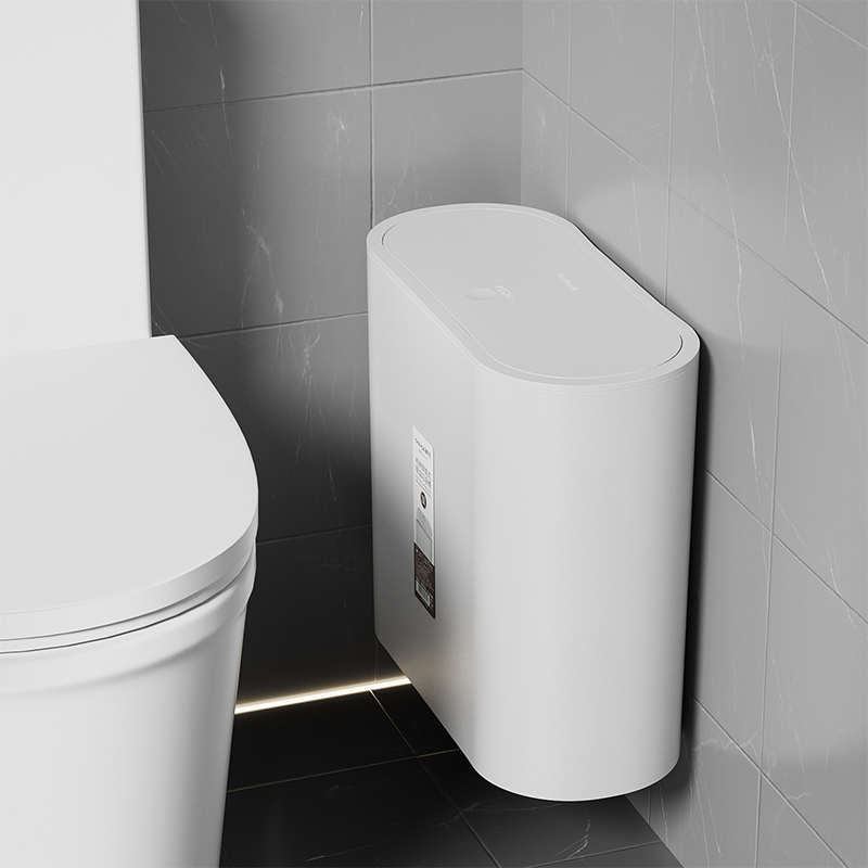 卫生间垃圾桶厕所专用家用大容量壁挂式纸篓大号带盖夹缝卫生桶窄