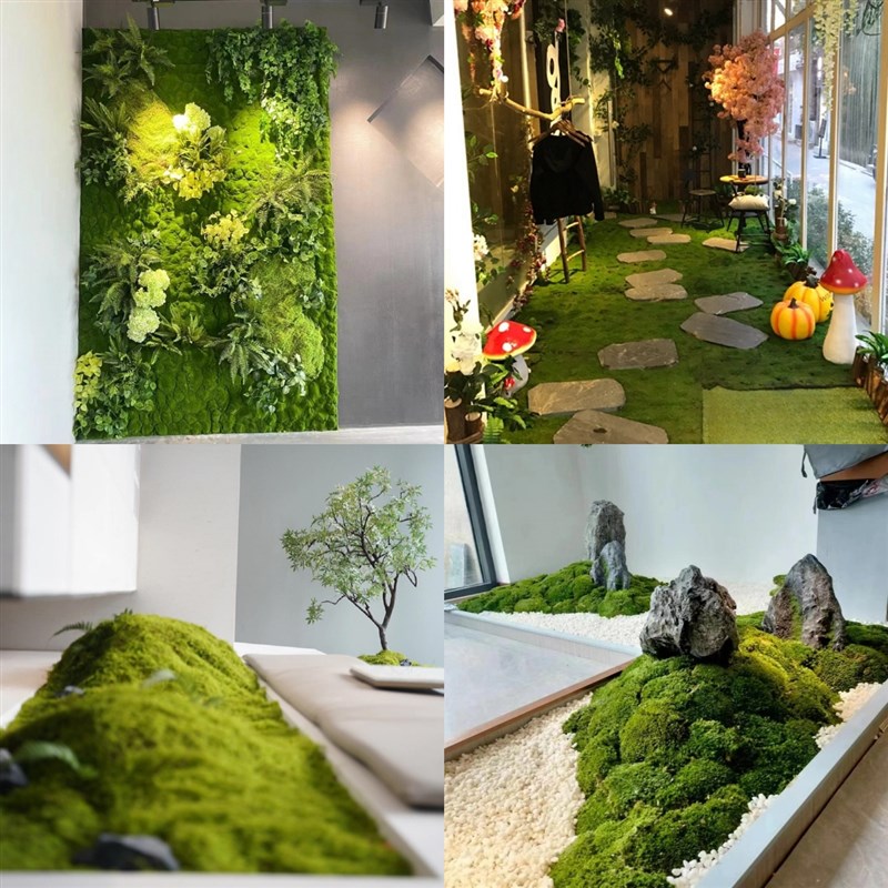 青苔仿真苔藓草皮盆景玄关橱窗枯山水造景装饰假苔藓仿生苔藓造景