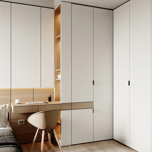 主卧全屋定制衣柜家具整体卧室衣帽间千年舟实木工厂定做一门到顶