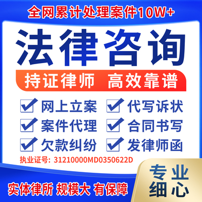 律师法律咨询欠钱不还网上立案代起诉追回欠款老赖经济纠纷写诉状
