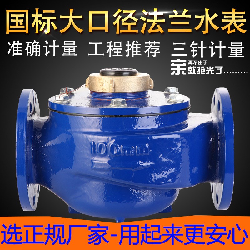 LXS旋翼式大肚子冷水表 南瓜表大口径法兰水表工业机械旋翼冷水表