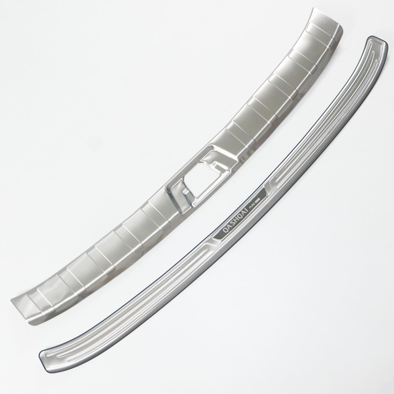 07-19款新逍客不锈钢后备箱饰条老逍客改装后杠后护板装饰保护条