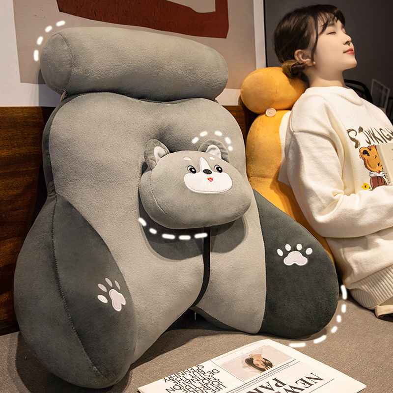 床头软包靠背靠垫沙发靠枕床上宿舍抱枕椅子靠背垫腰枕孕妇护腰枕