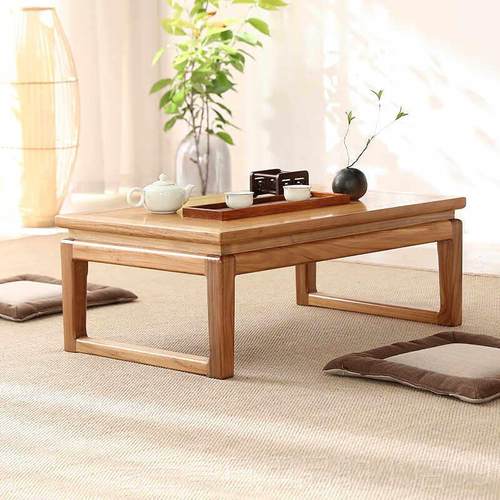正品老榆木桌飘窗桌日式榻榻米茶桌小茶几子国学意炕桌禅阳台地台