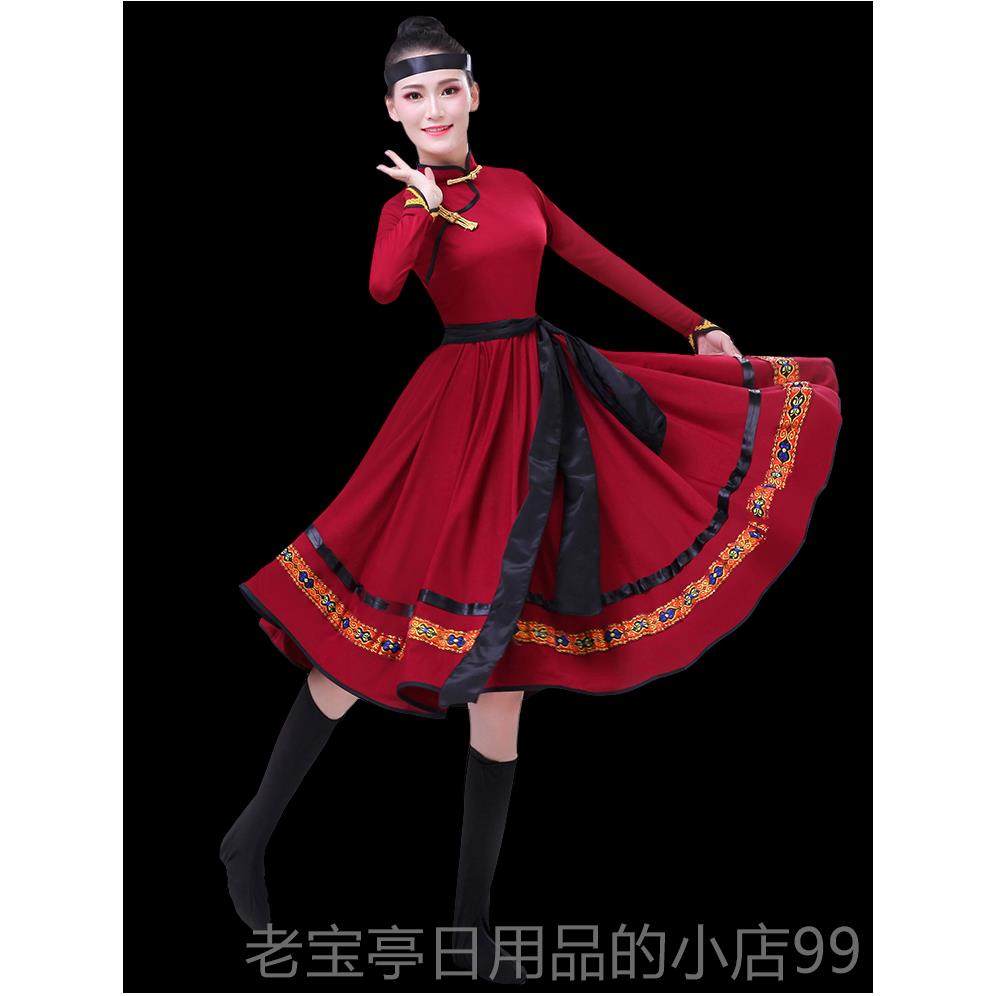 正品新款内女古蒙服装蒙古族舞蹈成演出服现代生活装少数民族表演