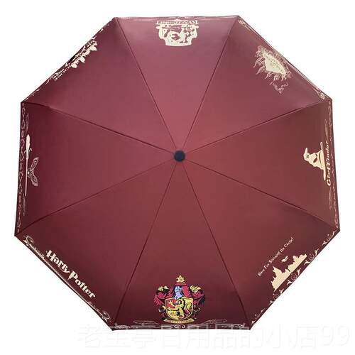 正品哈利学院雨伞狮边院蛇院鹰院獾院二礼次周黑胶全自动男女元物
