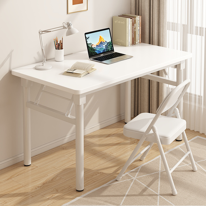 折叠桌子书桌家用简易电脑桌椅卧室女生长方形办公桌出租屋工作台