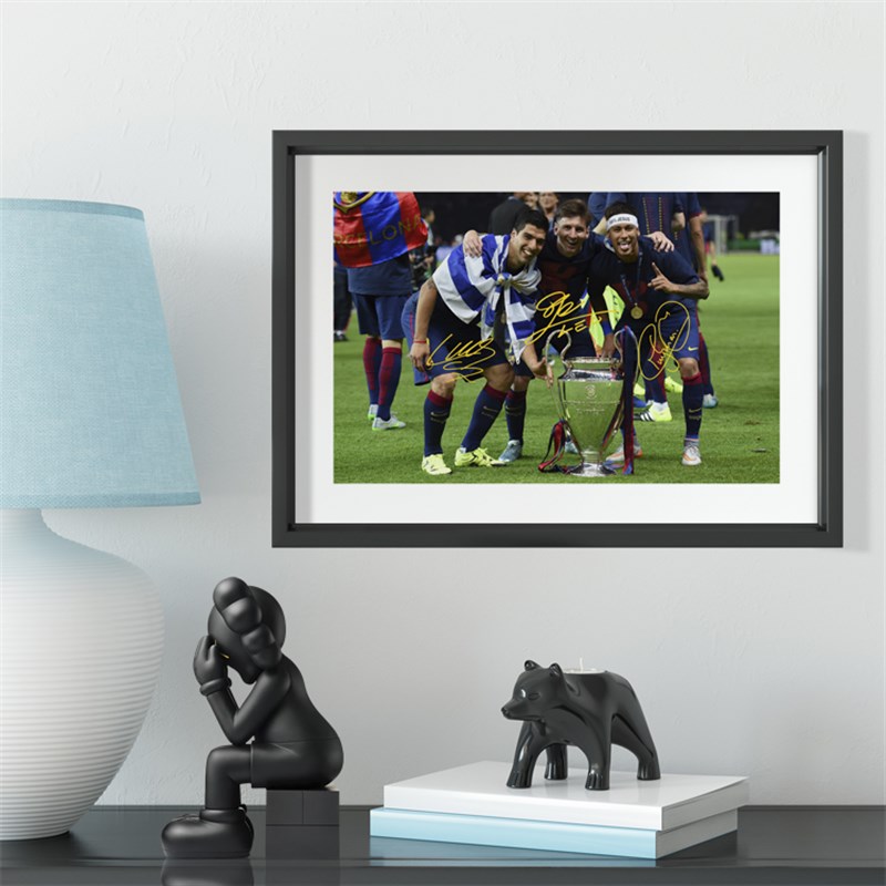 MSN梅西内马尔苏亚雷斯实木装饰相框照片墙桌摆挂框摆件家居壁画