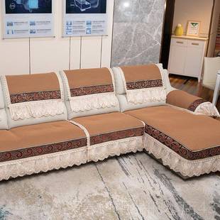 高档真皮四季 贵沙妃全盖沙 通用沙发垫皮沙发防定滑组合发套垫欧式