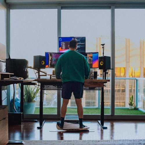 高档站立办平公平板训练器材 人体工学脚窝平底衡板 减衡压足按摩