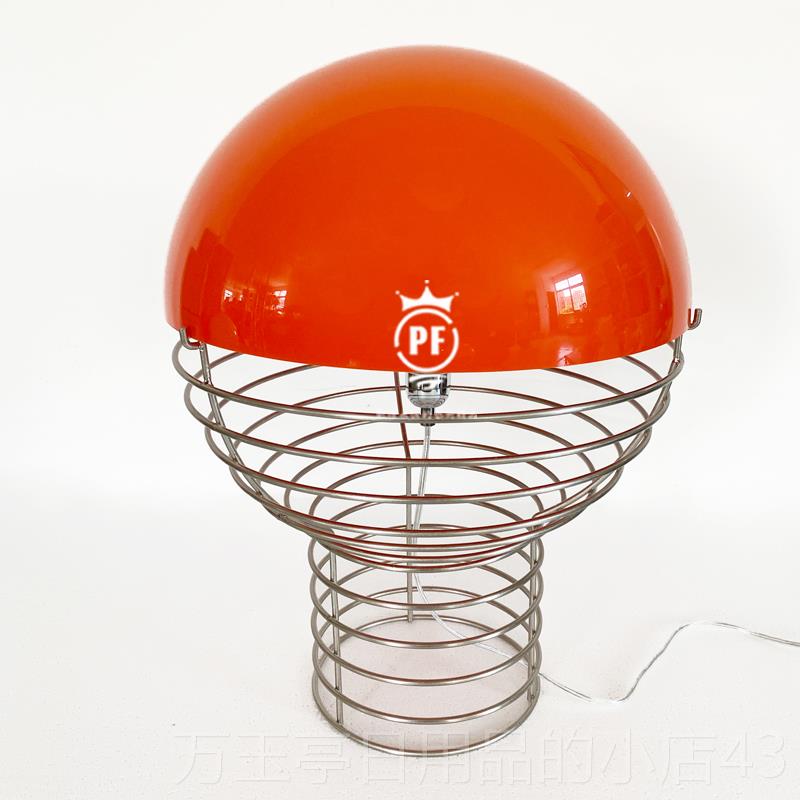 高档现货北欧verpan台 摄装饰灯复古i少ns女 卧室台灯床头灯影欧