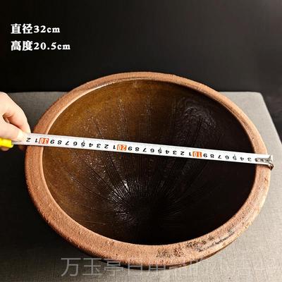 高档器特大钵辣椒家擂用擂皮蛋米糊捣蒜臼子老手工研磨传式统擂茶