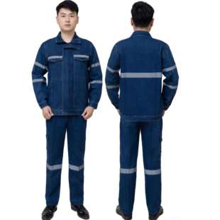 高档纯棉工作服套男中海油女电磨焊防烫耐装加厚煤矿加大可定制焊