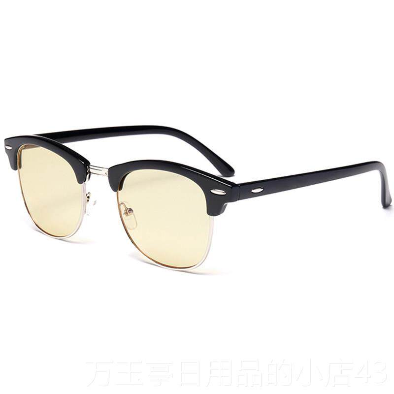 高档防蓝防辐射光眼镜黄镜片平光色电脑护保目镜玩游戏上网专用护