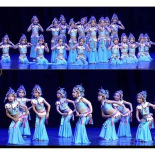 正品小骨舞蹈服俏花旦演出服儿戏童京剧演出服红少戏曲小娘舞台服