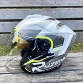 正品 Ryzen摩托季 车头盔男初号女士冬四分之三盔机车机半盔双镜四