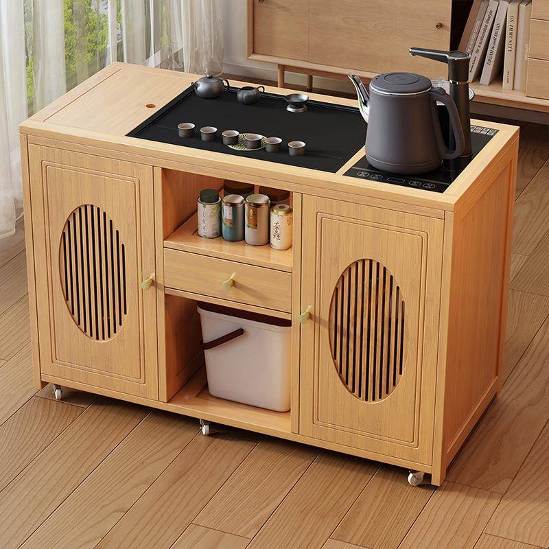 移动茶桌家用小茶台非烧水一体茶水柜茶壶车阳台实木茶几茶套TWW