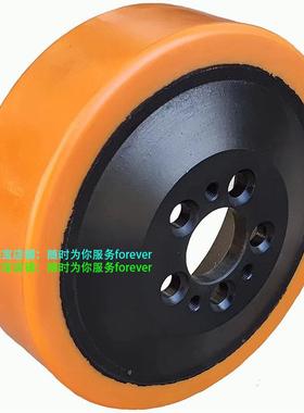 .2144吨永恒力堆垛车EJC214驱动轮方1轮PU聚氨酯向胶后轮胎轱包辘