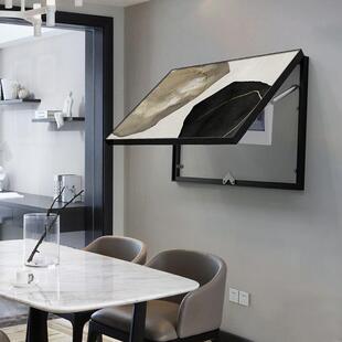 代极简电轻奢电表箱装饰画餐厅挂画配箱遮现客厅开挡关闸42343477