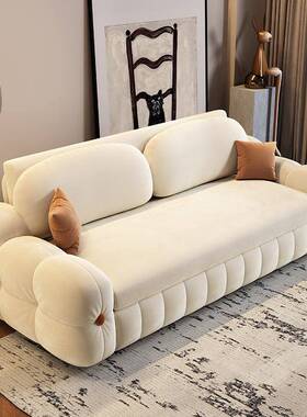 鹊安居绒布沙床储两用一体多功抽拉式可折UGD叠能物小户型阳发台