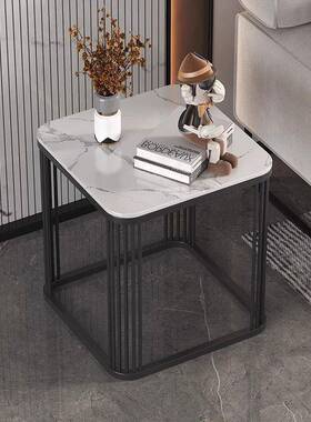 IZX意沙式客极简轻奢代角几边几现简约阳台小茶几岩板小方桌发边