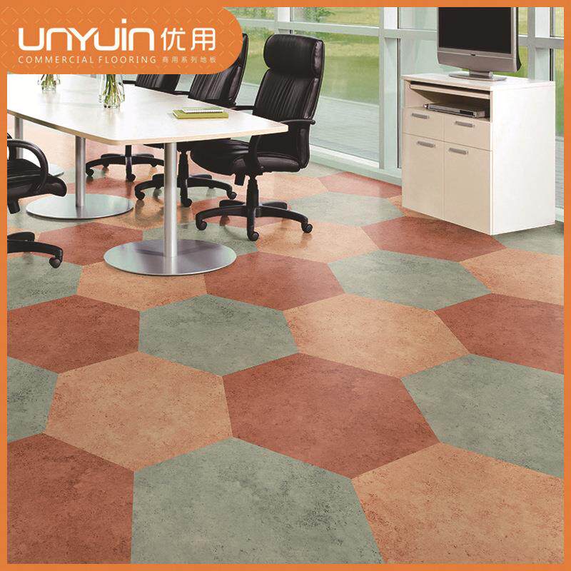 性地板贴六边形菱形特殊规格地水板加厚耐VYJ个P磨泥地VC地板革