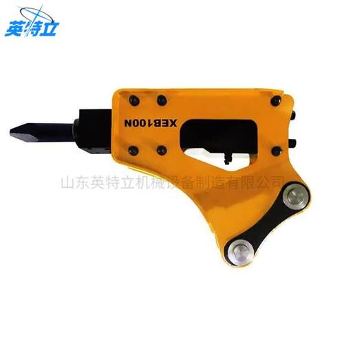 挖掘机端前属具破碎锤矿用凿山开YLH角山碎头钩机破破碎直三角锤