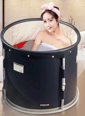 V3N泡桶大人可折叠儿加童家用全身OTX热洗澡加厚加大秒安澡装保温