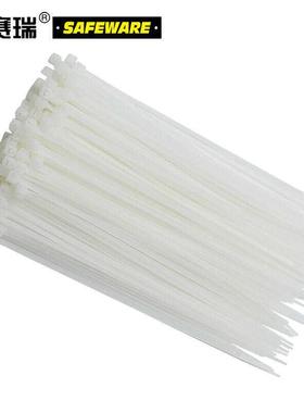 安赛瑞尼龙扎带410根0装7.60mm白色自826锁式尼龙捆扎0带尼龙