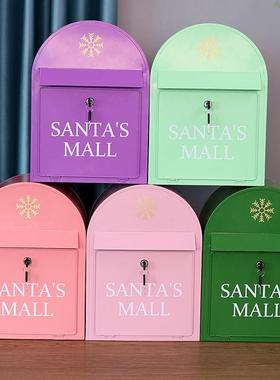 立邮意见箱信箱挂墙箱家居装饰美陈铁皮邮式箱商81518具业道复古