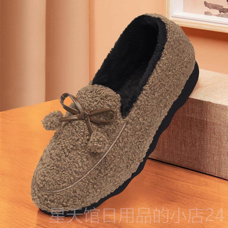 正品老北款京布鞋女保棉鞋加绒加妈妈一脚蹬毛毛鞋新暖冬季厚秋豆,女鞋,棉鞋,淘宝优惠券,粉丝福利购,淘宝优惠卷