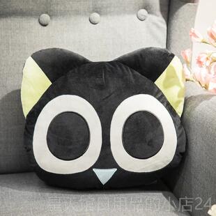 正品小黑暖手小抱枕休可爱办公室午睡趴枕学生午枕头睡罗觉神器
