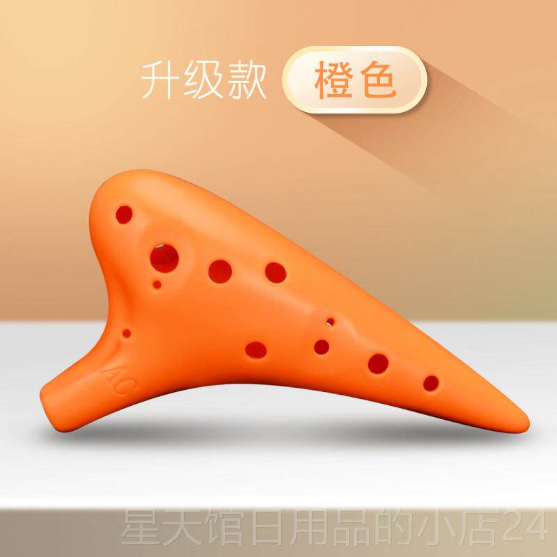 正品陶笛1初2孔AC学入门树脂陶中音学C调十二孔瓷笛子塑料陶埙生