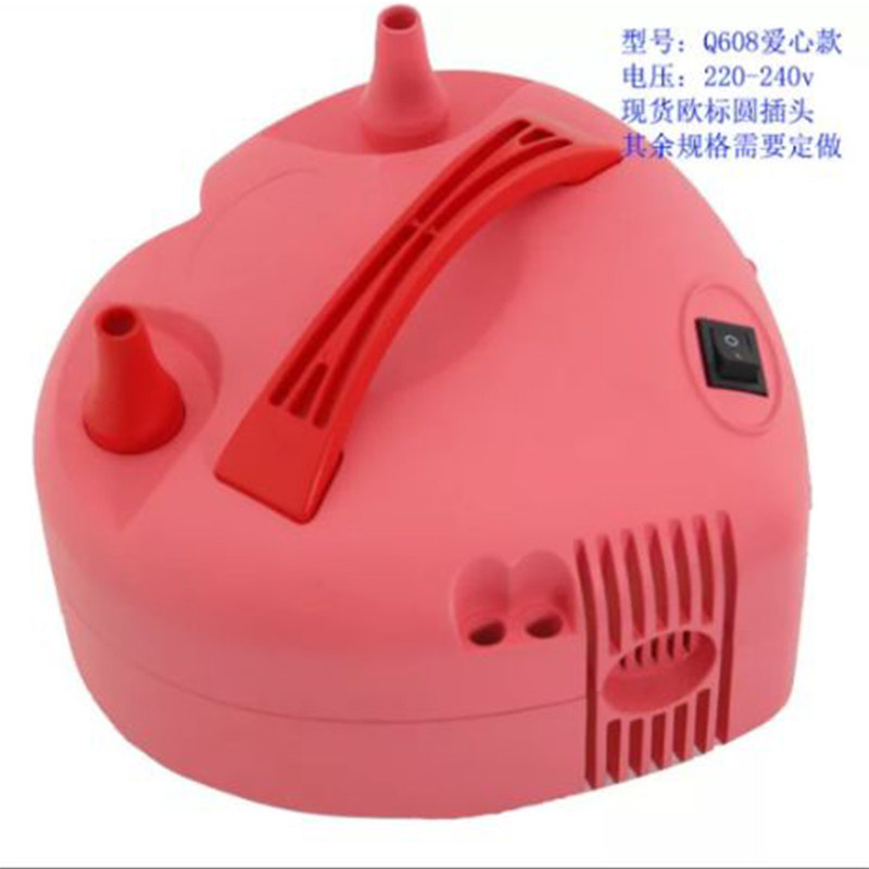 电动打气筒充气泵吹气球吹气机便捷式自动打气机双孔打气球工具