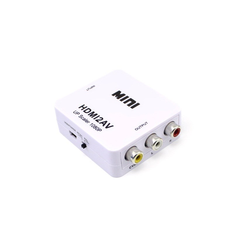 V转HDMI转换器 V转高清 RC模拟转HDMI三色线转高清10P dvd跳舞毯