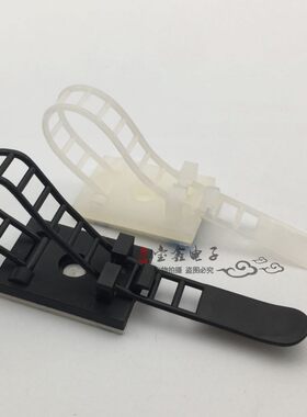 CL-1/2/3背胶粘式扎带固定座免打孔电线束线夹理线器线卡子100个