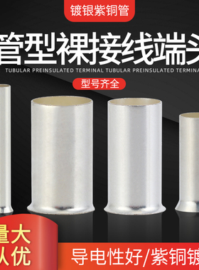 欧式EN管型裸接线端子 EN0508 7508 1008 4012 6010插针冷压端头
