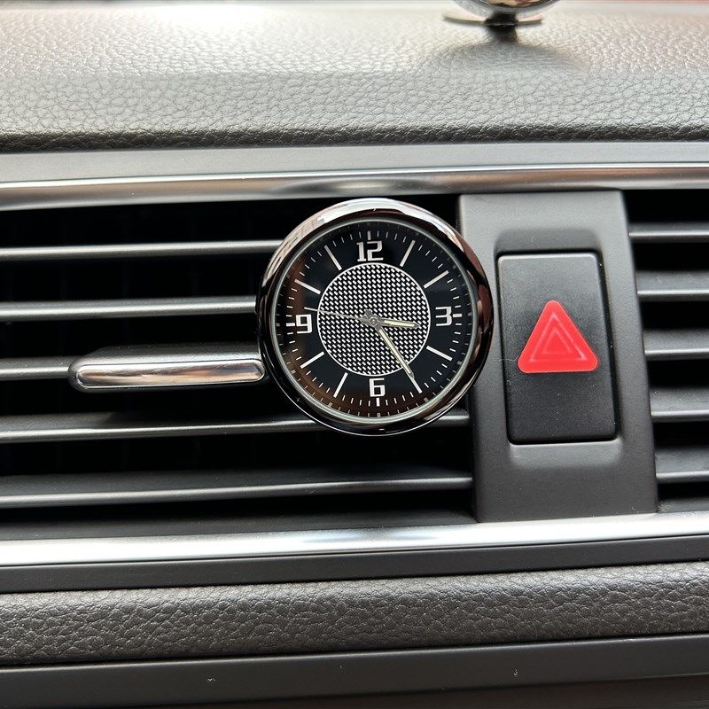 40mm超薄CITIZEN机芯车载时钟夜光指针高档电子时钟汽车钟表车用