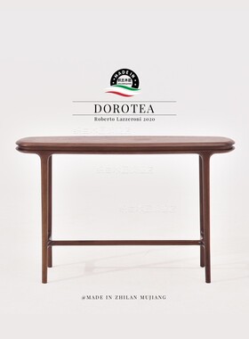 Dorotea玄关桌北美黑胡桃木玄关台传世别墅家用门厅玄关条案供桌